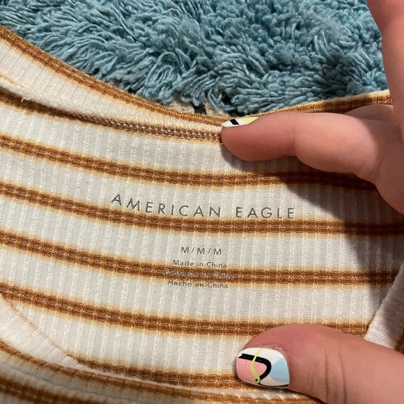 Striped American Eagle crop top! - Picture 2 of 2